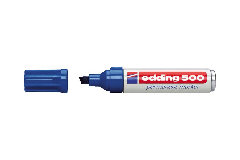 edding 500 - markør - blå Kontor > Skriveredskaber > Markører og highlightere > Permanente markere