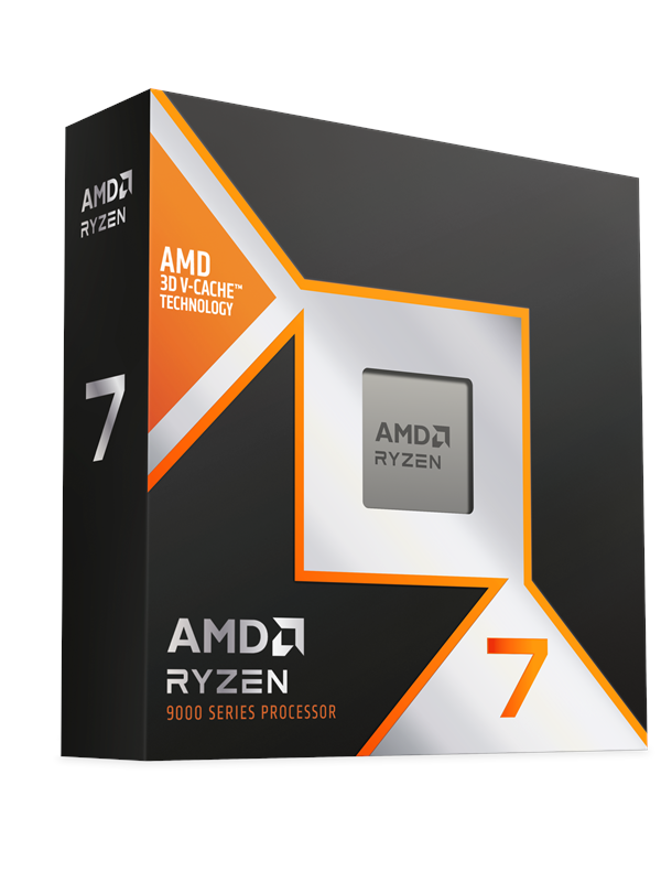 AMD Ryzen 7 9800X3D CPU - 8 kerner - 4.7 GHz - AMD AM5 - AMD Boxed (uden køler) CPU