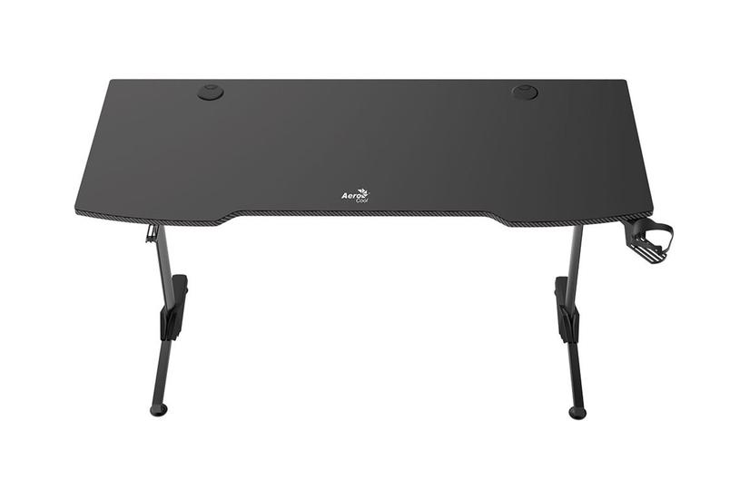 AeroCool ACD2 - skrivebord - rektangulær med afrundede hjørner - sort Kontor > Kontormøbler > Borde > Computerborde