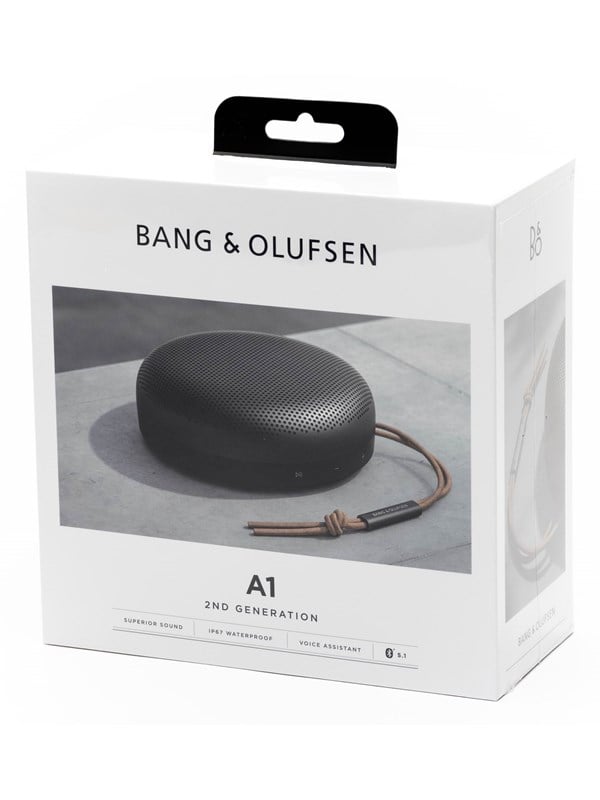 Bang & Olufsen BeoSound A1 (2nd Gen) - Black Anthracite Baerbare Fest Hoejtalere