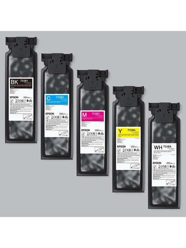Epson UltraChrome DG2 Black Ink T55B100 (250ml) for F1000 - Blækpatron Sort Blaek Toner Forbrugsstoffer