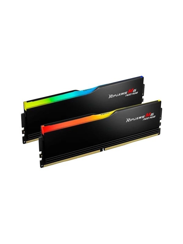 G.Skill Ripjaws M5 Neo RGB DDR5-6000 - 96GB - CL30 - Dual Channel (2 pcs) - AMD EXPO - Sort med RGB RAM