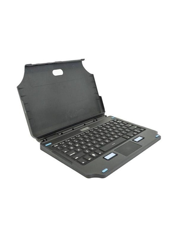 Gamber-Johnson LLC Gamber-Johnson 2-in-1 - keyboard and folio case (case) - attachable compact - with touchpad mouse buttons - AZERTY - French Input Device - Tastatur & Folio sæt - Fransk - Sort Tastatur