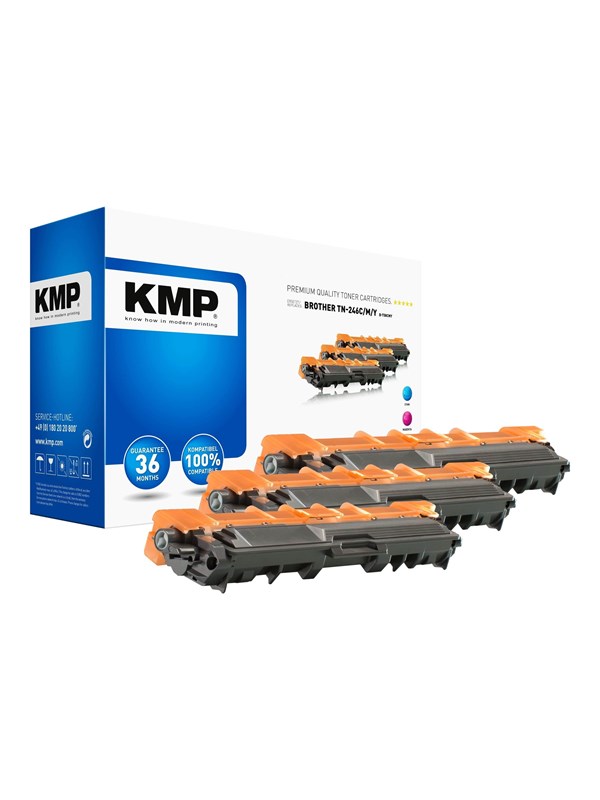 KMP MULTIPACK B-T58CMY - Lasertoner Cyan Blaek Toner Forbrugsstoffer