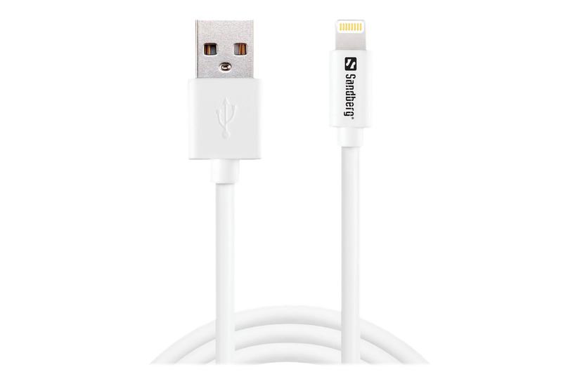 Sandberg Lightning-kabel - Lightning / USB - 1 m IT og elektronik > Hardware > Kabler > Lynkabler