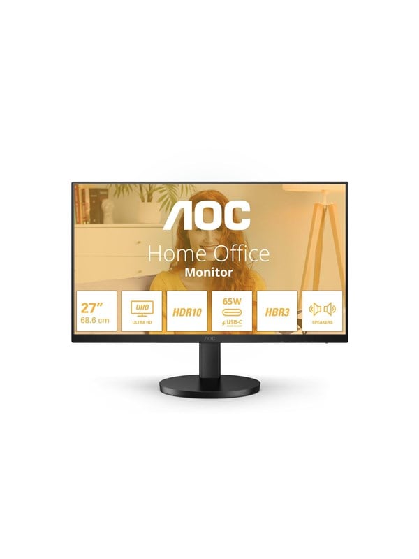 27" AOC U27B3CF - 3840x2160 (4K) - 60Hz - IPS - 65W USB-C Skaerm
