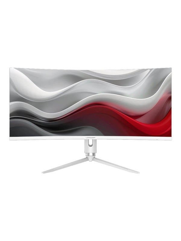 34" LC Power M34-Q-C-PRO - 3440x1440 (UWQHD) - 165Hz - VA - 65W USB-C - KVM switch Skaerm