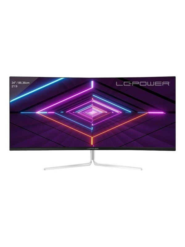 34" LC Power M34-UWQHD - 3440x1440 (UWQHD) - 100Hz - VA Skaerm