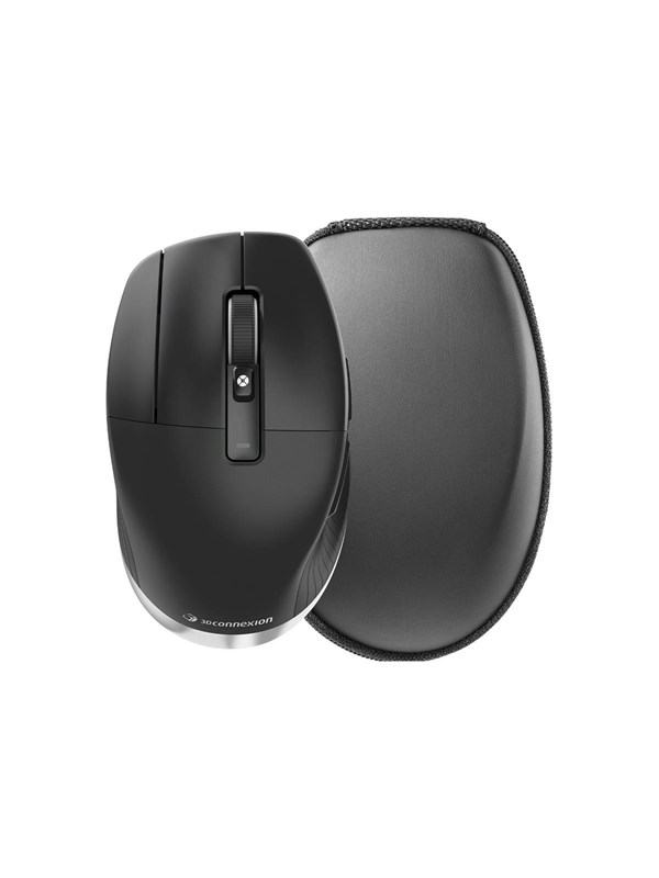 3Dconnexion CadMouse Pro Wireless Left - Mus - 7 knapper - Sort Mus