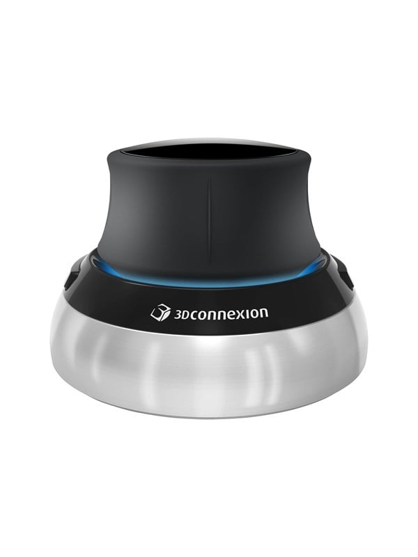 3Dconnexion SpaceMouse Compact - 3D mus - 2 knapper - Sort Mus