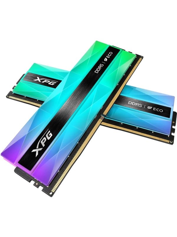 A-Data XPG Lancer Neon RGB DDR5-6400 - 32GB - CL39 - Dual Channel (2 pcs) - AMD EXPO & Intel XMP - Gennemsigtig / RGB RAM
