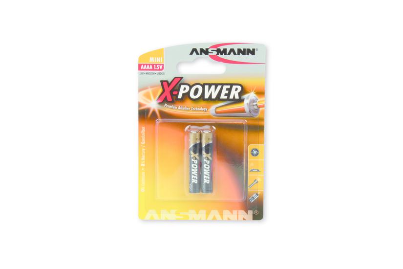 ANSMANN X-POWER Mini AAAA batteri - 2 x AAAA - Alkalisk IT og elektronik > Hardware > Batterier