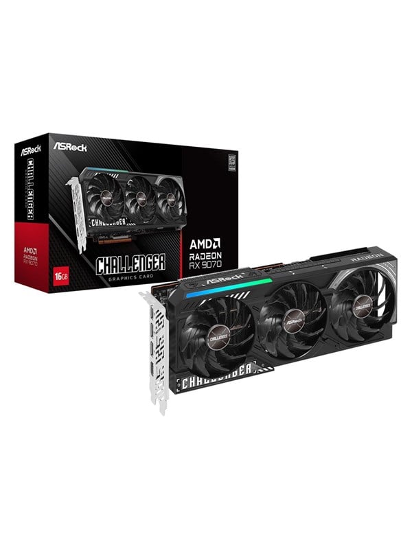 ASRock Radeon RX 9070 Challenger - 16GB GDDR6 RAM - Grafikkort Grafikkort