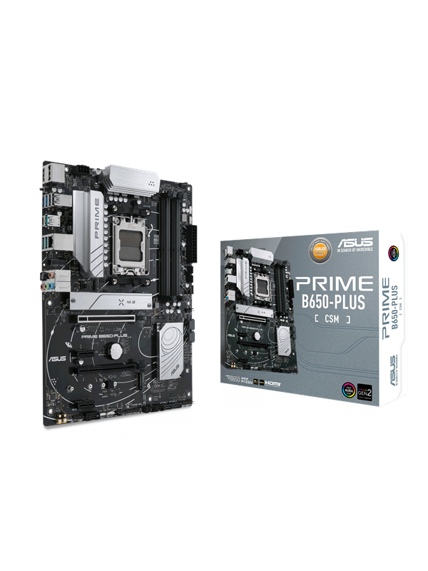 ASUS PRIME B650-PLUS-CSM Bundkort - AMD B650 - AMD AM5 socket - DDR5 RAM - ATX Bundkort