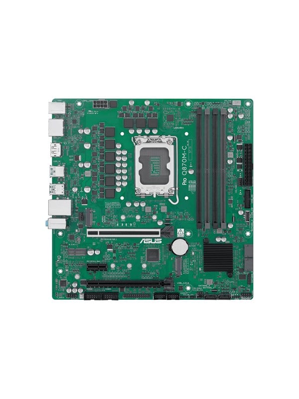 ASUS Pro Q870M-C-CSM Bundkort - Intel Q870 - Intel LGA1851 socket - DDR5 RAM - Micro-ATX Bundkort