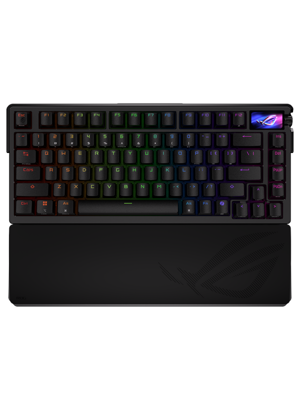 ASUS ROG Azoth Extreme 75% - Wireless DIY Custom RGB - Gaming Tastatur - Uden Numpad - Nordisk - Sort Tastatur