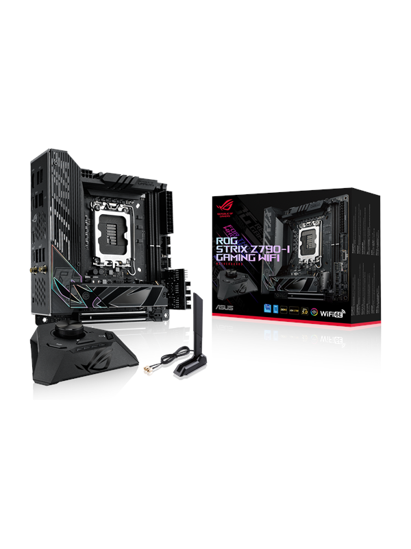 ASUS ROG STRIX Z790-I GAMING WIFI Bundkort - Intel Z790 - Intel LGA1700 socket - DDR5 RAM - Mini-ITX Bundkort
