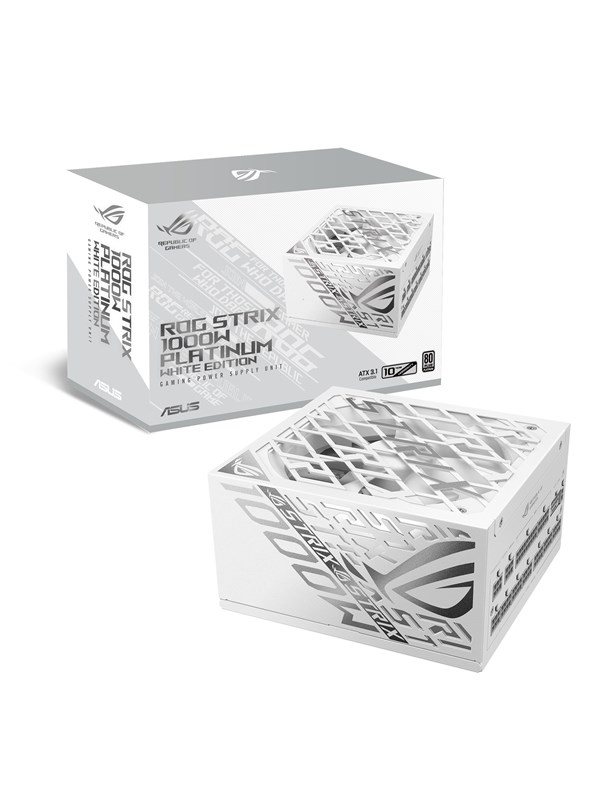 ASUS ROG Strix 1000W Strømforsyning - 1000 Watt - ATX 3.1 - 80 Plus Platinum certified Stroemforsyning