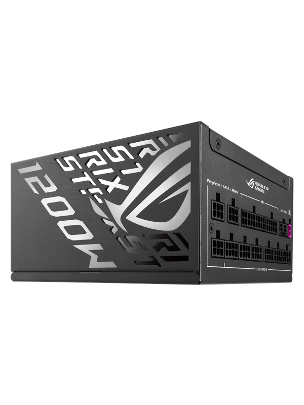 ASUS ROG Strix 1200W Platinum Strømforsyning - 1200 Watt - 135 mm - ATX 3.1 - 80 Plus Platinum certified Stroemforsyning