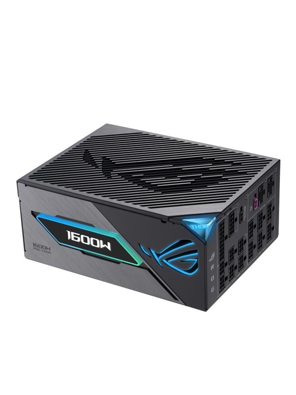 ASUS ROG Thor 1600W Titanium III Strømforsyning - 1600 Watt - 135 mm - ATX 3.1 - 80 Plus Titanium certified Stroemforsyning