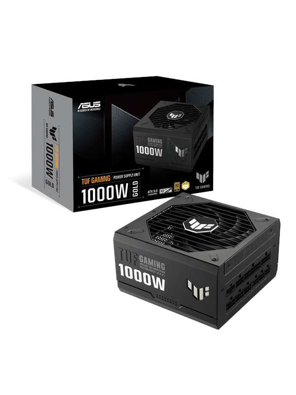 ASUS TUF GAMING 1000G Strømforsyning - 1000 Watt - 135 mm - ATX 3.1 - 80 Plus Gold certified Stroemforsyning