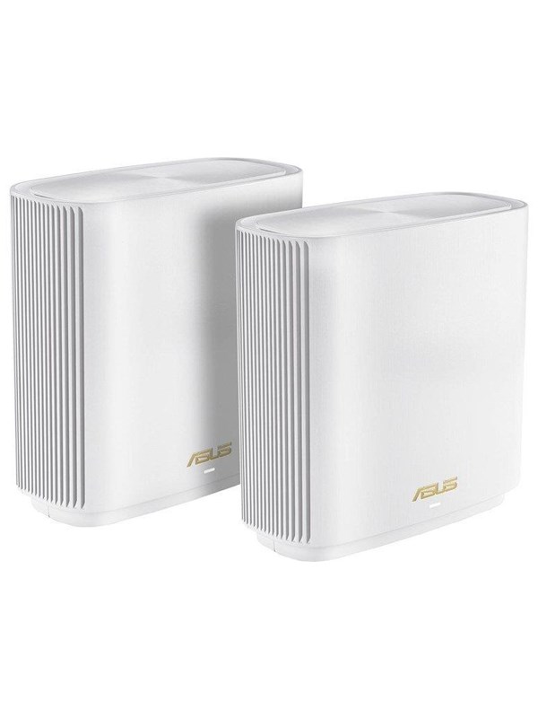 ASUS ZenWiFi XT9 Whole Home Mesh Wi-Fi System in White 2-Pack Netvaerksudstyr Forlaenger til traadloes