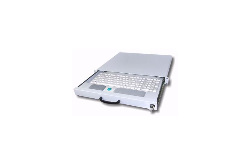 Aixcase - hylde for rack-tastatur - 1U IT og elektronik > Hardware > KVM > KVM Konsoller
