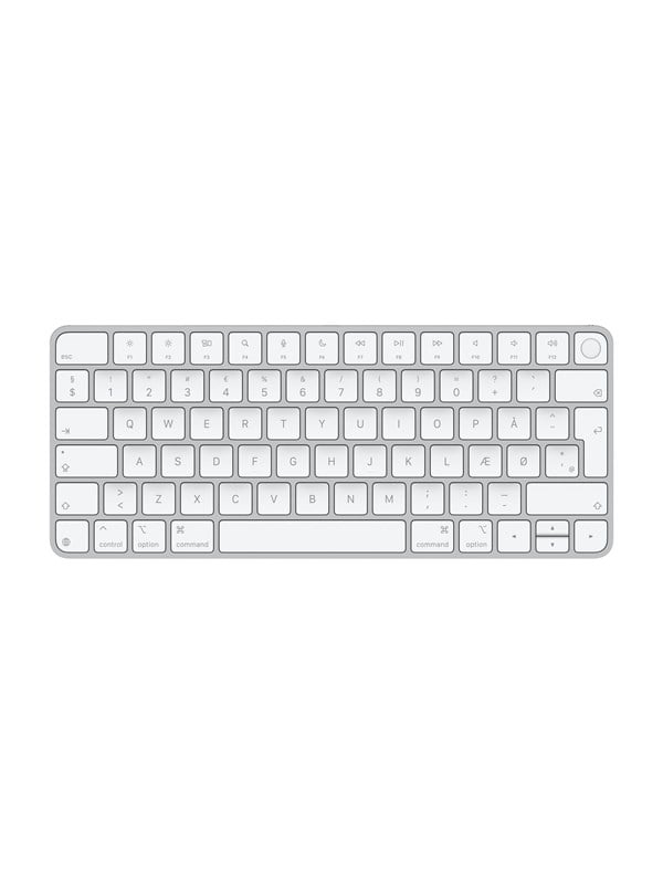 Apple Magic Keyboard with Touch ID - Tastatur - Dansk - Hvid Tastatur