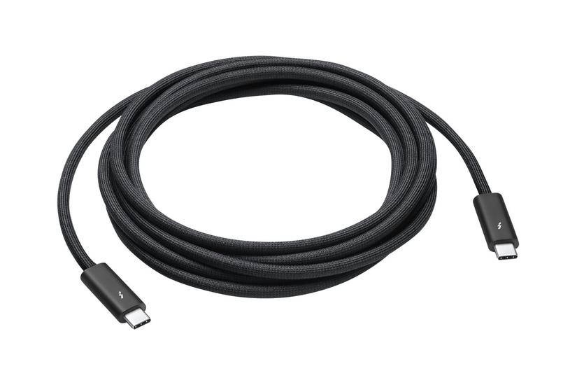 Apple Thunderbolt 4 Pro - Thunderbolt kabel - 24 pin USB-C til 24 pin USB-C - 3 m IT og elektronik > Hardware > Kabler > Thunderbolt kabel