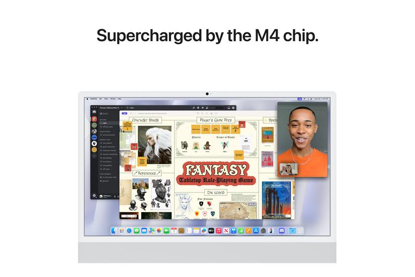 Apple iMac with 4.5K Retina display - alt-i-én M4 - 16 GB - SSD 256 GB - LED 24" - tysk PC