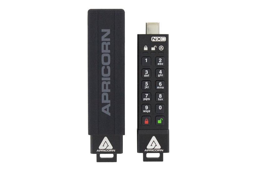 Apricorn Aegis Secure Key 3NXC - USB flashdrive - 8 GB - TAA-kompatibel IT og elektronik > Hardware > Lagring og backup > USB-stick