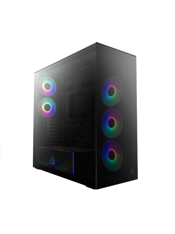 Arctic Xtender (Black) - Kabinet - Miditower - Sort Kabinet