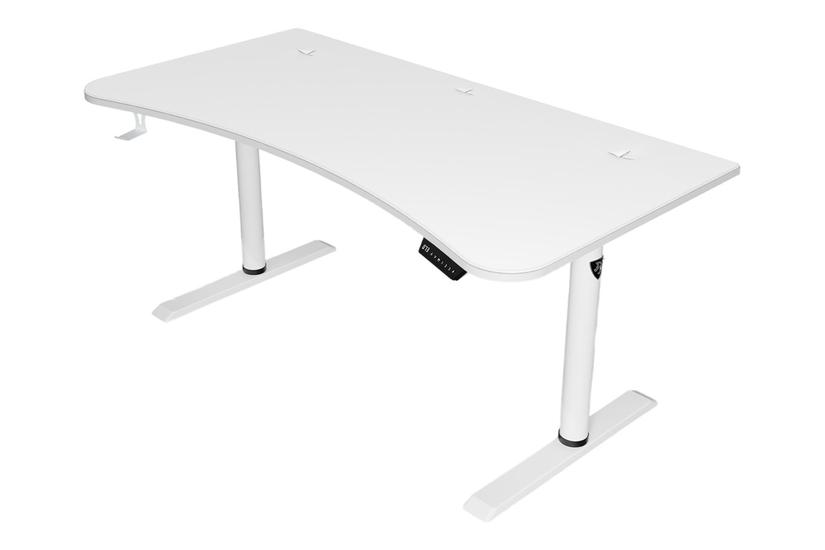 Arozzi Arena Moto - sidde/stå-skrivebord - kurvet - hvid Kontor > Kontorindretning > X > Borde
