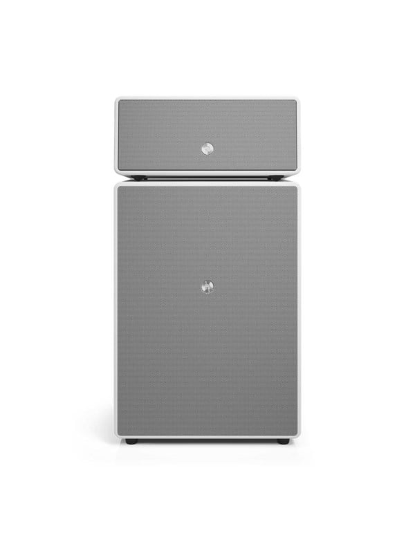 Audio Pro DRUMFIRE II Wifi Wireless Multiroom Speaker - White Traadloese hoejttalere med flere rum