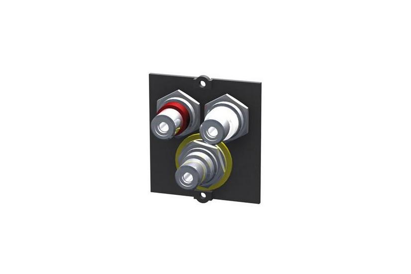 Bachmann Modul 1x Video + Cinch Stereo BVM-1 - faceplate Hus og have > El og belysning > Elartikler > Stik og tilbehør > Stikkontakt