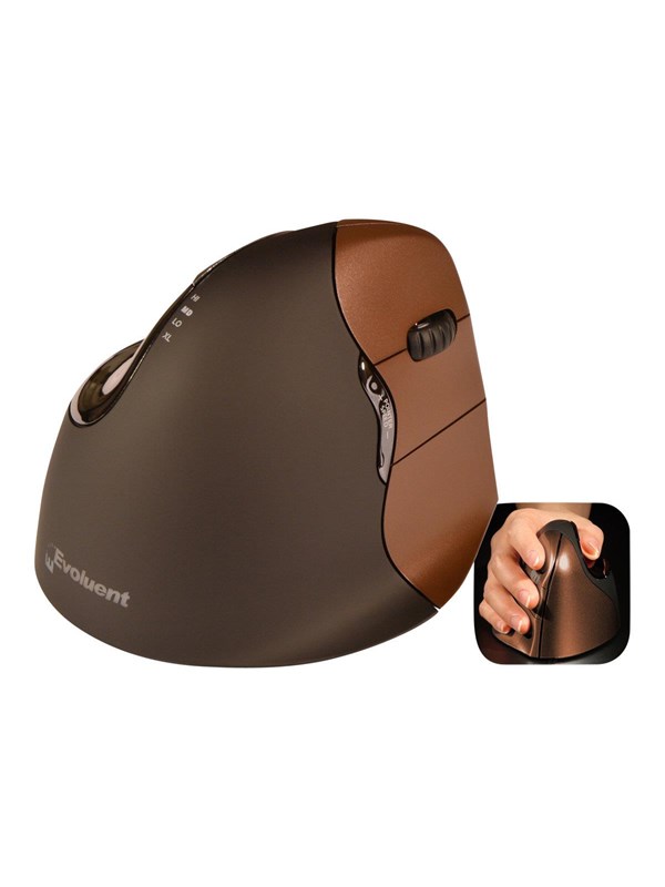 Bakker Elkhuizen Evoluent4 Small Wireless - mouse - Mus - Optisk - 6 knapper Mus