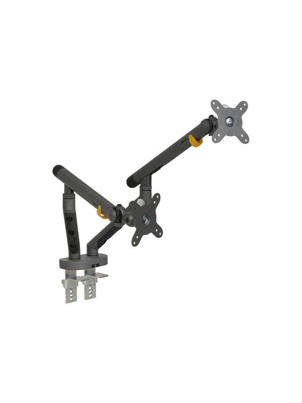 Bakker Elkhuizen Flexible Dual mounting kit - adjustable dual arms - for 2 monitors - dark grey 10 kg 17"-35" (for flat screen)