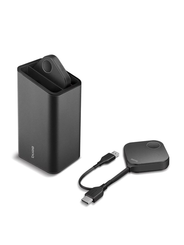 BenQ InstaShow (Button Kit) Plug & Play- One Button to Start Wireless Full HD Presentations Repeater Transceiver