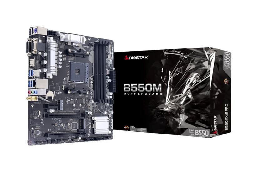 Biostar B550MX/E PRO - bundkort - micro ATX - Socket AM4 - AMD B550 IT og elektronik > Hardware > Bundkort