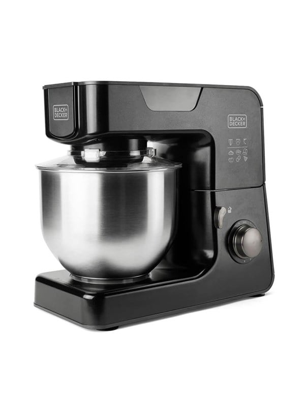 Black & Decker Køkkenmaskine Stand Mixer 1000W Black Koekkenmaskiner Foodprocessor