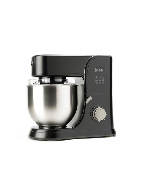 Black & Decker Køkkenmaskine Stand Mixer 1000W Black Koekkenmaskiner Foodprocessor