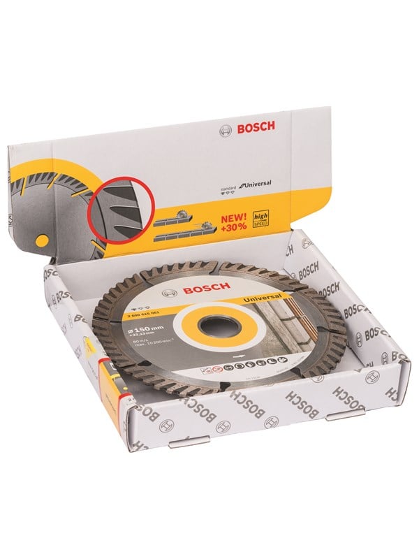 Bosch Diamantskæreskive Standard for Universal 150x22.23 (pakke med 10 stk.) Vinkelsliber