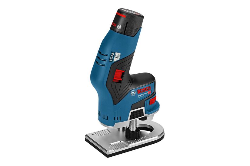 Bosch GKF 12V-8 Professional - håndfladerouter - ledningfri - 6 - 8 mm - 2 batterier Hus og have > Værktøj > Elværktøj > Slibemaskine > Ligesliber
