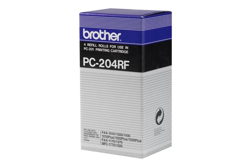 Brother - 4 pakker - sort - farvebånd refill (termisk overføring) Kontor > Kontormaskiner > Fax maskine > Tilbehør til fax maskine