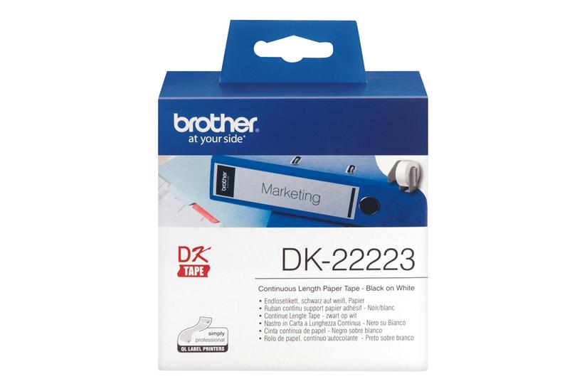 Brother DK-22223 - fortløbende mærkater - 1 rulle(r) - Rulle (5 cm x 30