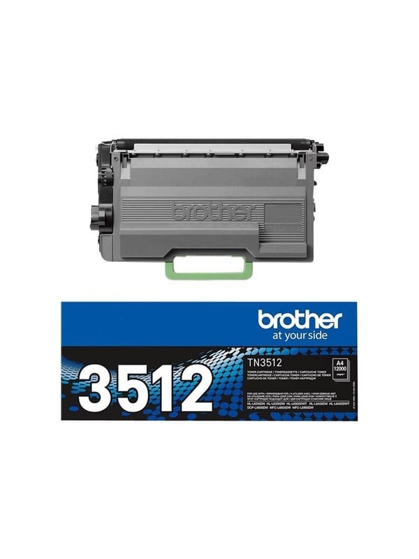 Brother TN3512 / TN 3512 Black Toner - Lasertoner Sort Blaek Toner Forbrugsstoffer