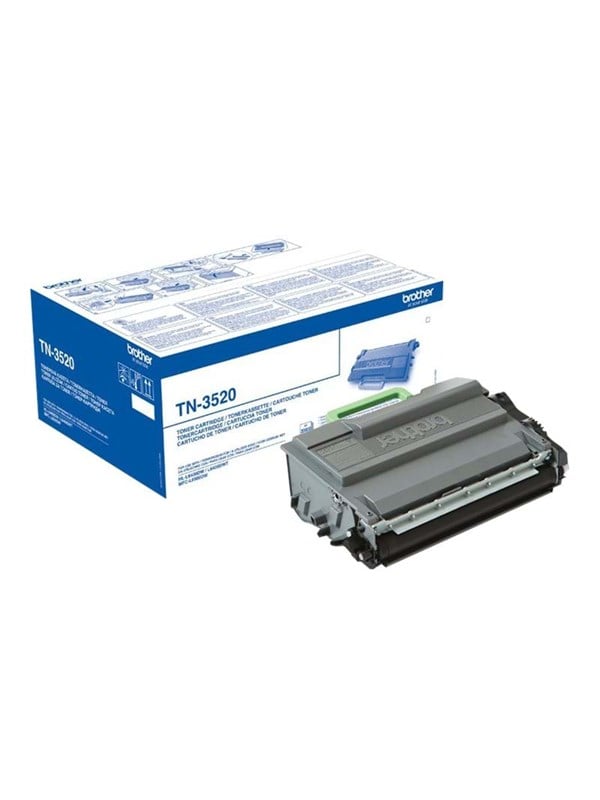Brother TN3520 / TN 3520 Black Toner - Lasertoner Sort Blaek Toner Forbrugsstoffer