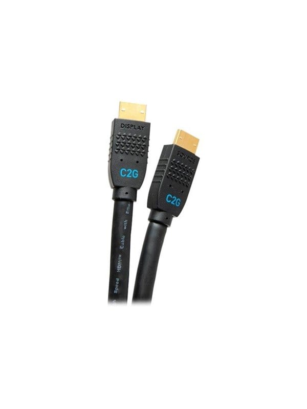 C2G 50ft Ultra Flexible 4K Active HDMI Cable Gripping 4K 60Hz - In-Wall M/M - HDMI cable with Ethernet - 15.2 m Skaermkabel