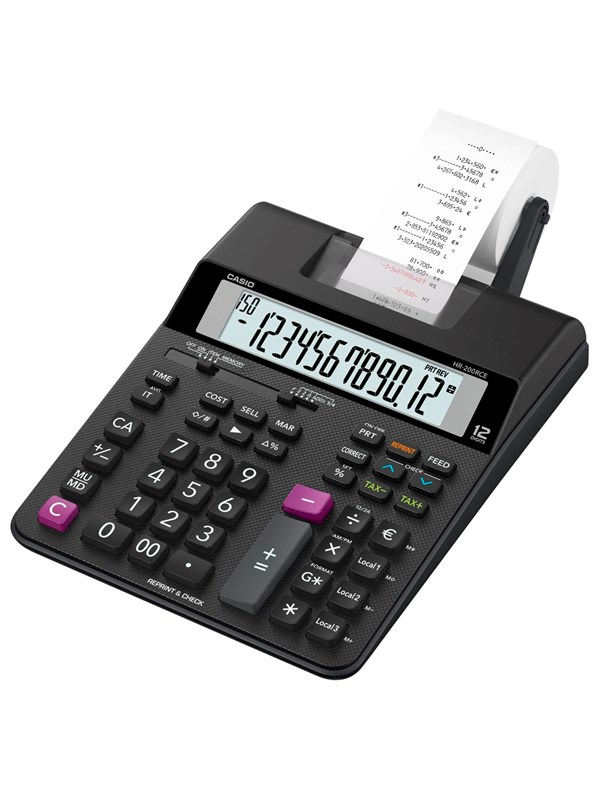 CASIO HR 200RCE printercalculator Lommeregner