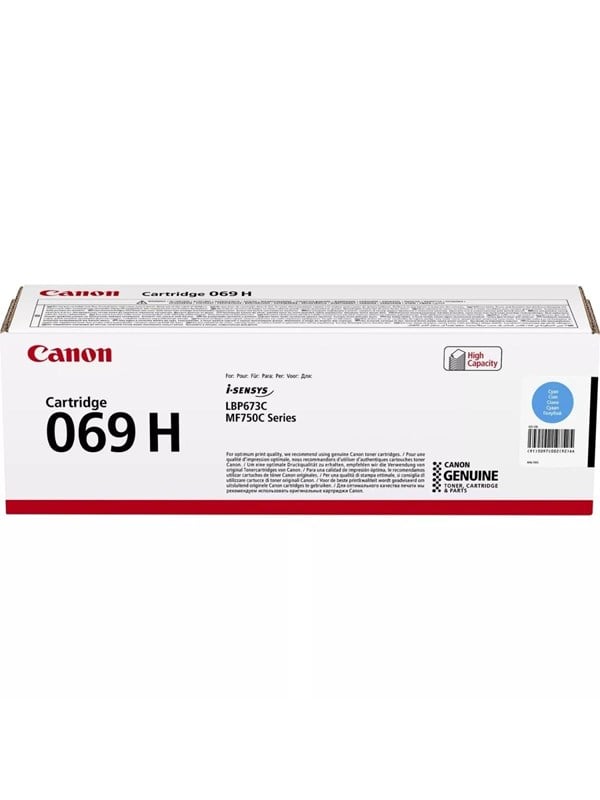 Canon CRG 069H / 5097C002 High Cyan - Lasertoner Cyan Blaek Toner Forbrugsstoffer